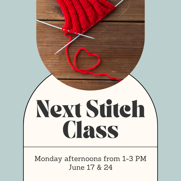 Next Stitch Class - Monday Afternoons - June