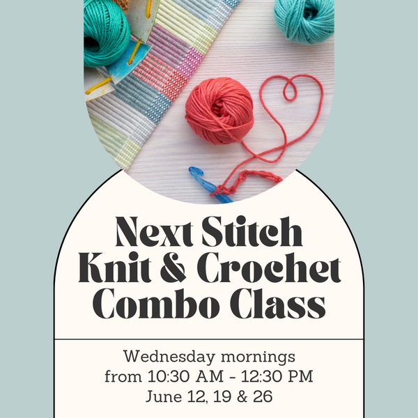 Next Stitch Knit & Crochet Combo Class - Wednesday Mornings - June
