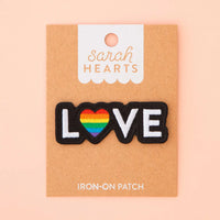 Sarah Hearts Iron On Patches