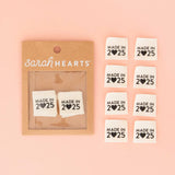 Sarah Hearts Sew on Labels for Gifts