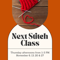 Next Stitch Class - Thursday Afternoons- November