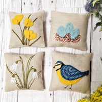 Corinne Lapierre Linen Lavender Bags Embroidery Kit