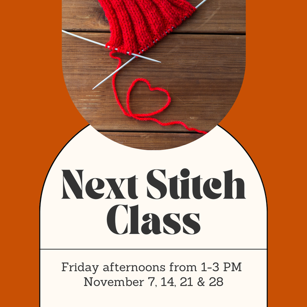 Next Stitch Class - Friday Afternoons- November