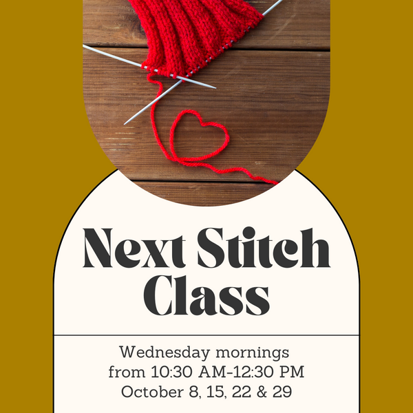 Next Stitch Class - Wednesday Mornings - October