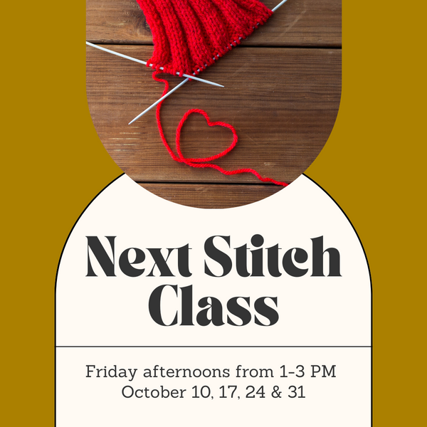 Next Stitch Class - Friday Afternoons - October
