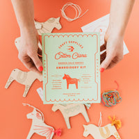 Cotton Clara Wooden Embroidery Kits