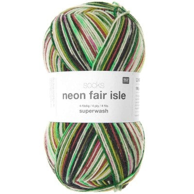 Rico Socks Neon Fair Isle