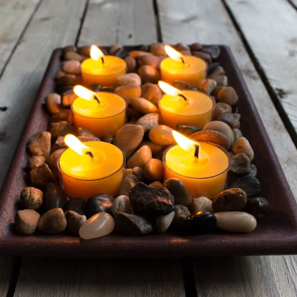 Lucky Clover Beeswax Tea Lights Pack of 6