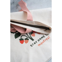 Stay Home Club Fruits Zip Tote