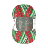 Rellana Flotte Socke Christmas Metallic 4 ply