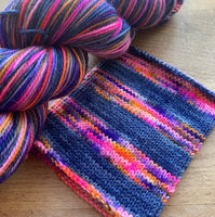 Comfy Cozy Knits Self Striping Sock