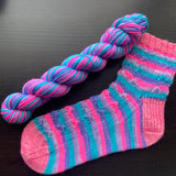 Comfy Cozy Knits Self Striping Sock