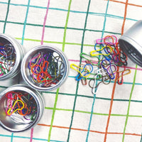 Rainbow Bulb Safety Pin Stitch Markers