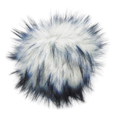 Faux Fur Pom Pom Mocha, Snap Closure – Wool and Company