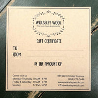 Wolseley Wool Gift Card